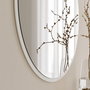 Hanah Home Espejo Decorativo Redondo Blanco A706